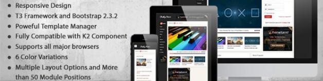 每日新聞-響應Joomla模板