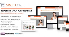 Simpleone-響應式技術多用途 WordPress 網站版型主題