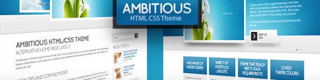 雄心勃勃的——業務&組合HTML CSS主題