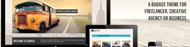 天才——響應的WordPress主題