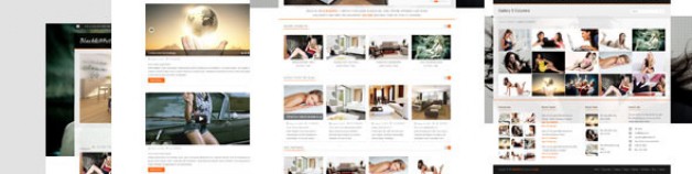 黑色和白色的WordPress主題