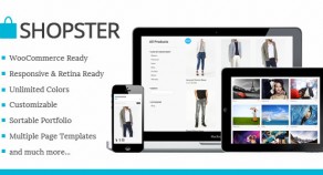 Shopster – 視網膜螢幕技術 響應式技術WooCommerce 網站版型主題