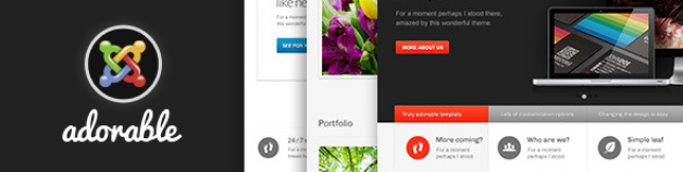 可愛的——多用途Joomla模板