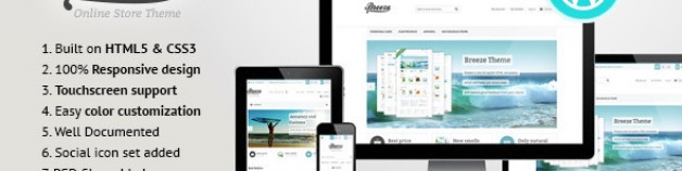 Breeze — 響應式技術WooCommerce 網站版型主題