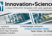 創新+科學主題組合&業務HTML