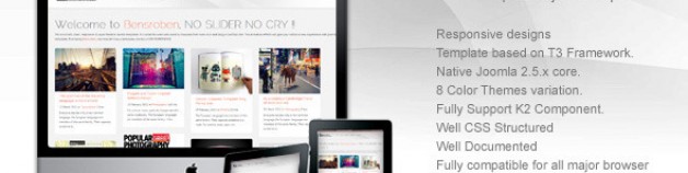 Bensroben Joomla模板——響應Cak Iki島上