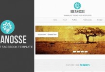Ideanosse -極簡Facebook模板