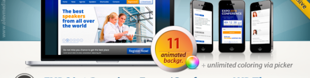 Expo18 響應式技術Event Conference WordPress 網站版型主題