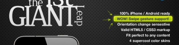 1stGiantLeap 觸控行動手機 網站版型主題 WordPress Edition