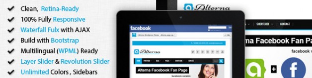 Alterna——Facebook粉絲頁面與WordPress主題
