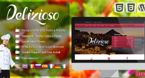 Delizioso響應的WordPress主題餐廳
