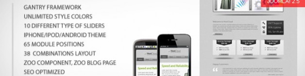 HostCloud Joomla模板——溢價