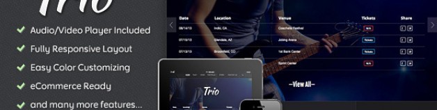 三人——帶WordPress主題
