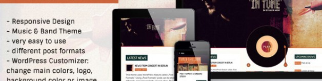 調諧的氣球——音樂WordPress主題