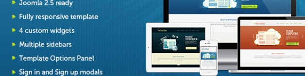 OptimaSales Joomla模板,響應