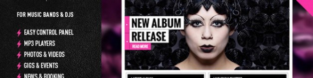 IronBand -響應音樂& DJ WordPress主題