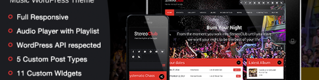 StereoClub /夜總會&音樂WordPress主題