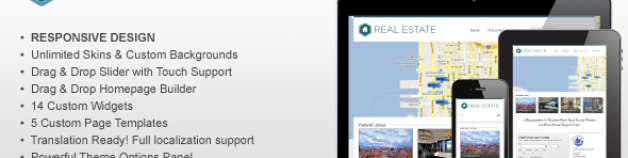 WordPress 專業房地產類 響應式技術WordPress 網站版型主題