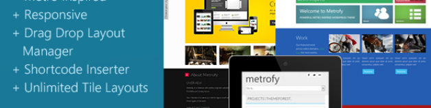 Metrofy WP -響應多頁&單頁的主題