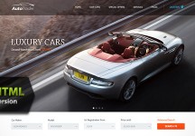 汽車市場AutoTrader – HTML模板