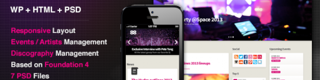 Club88——優質的音樂WordPress主題