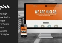 Huglab -響應的多用途商業網站