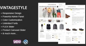 VintageStyle – 響應式技術E-commerce 網站版型主題
