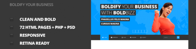 BOLDBIZZ——多用途的HTML模板